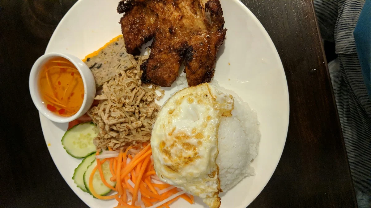 Broken Rice Grilled Pork Chop with Egg