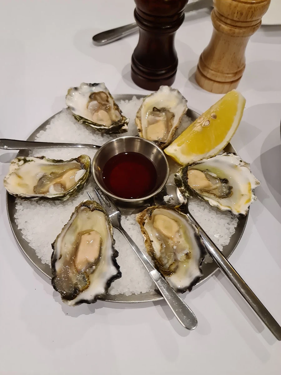 Freshly Shucked Oysters 1 2 Dozen Natural with Mignonette Sauce