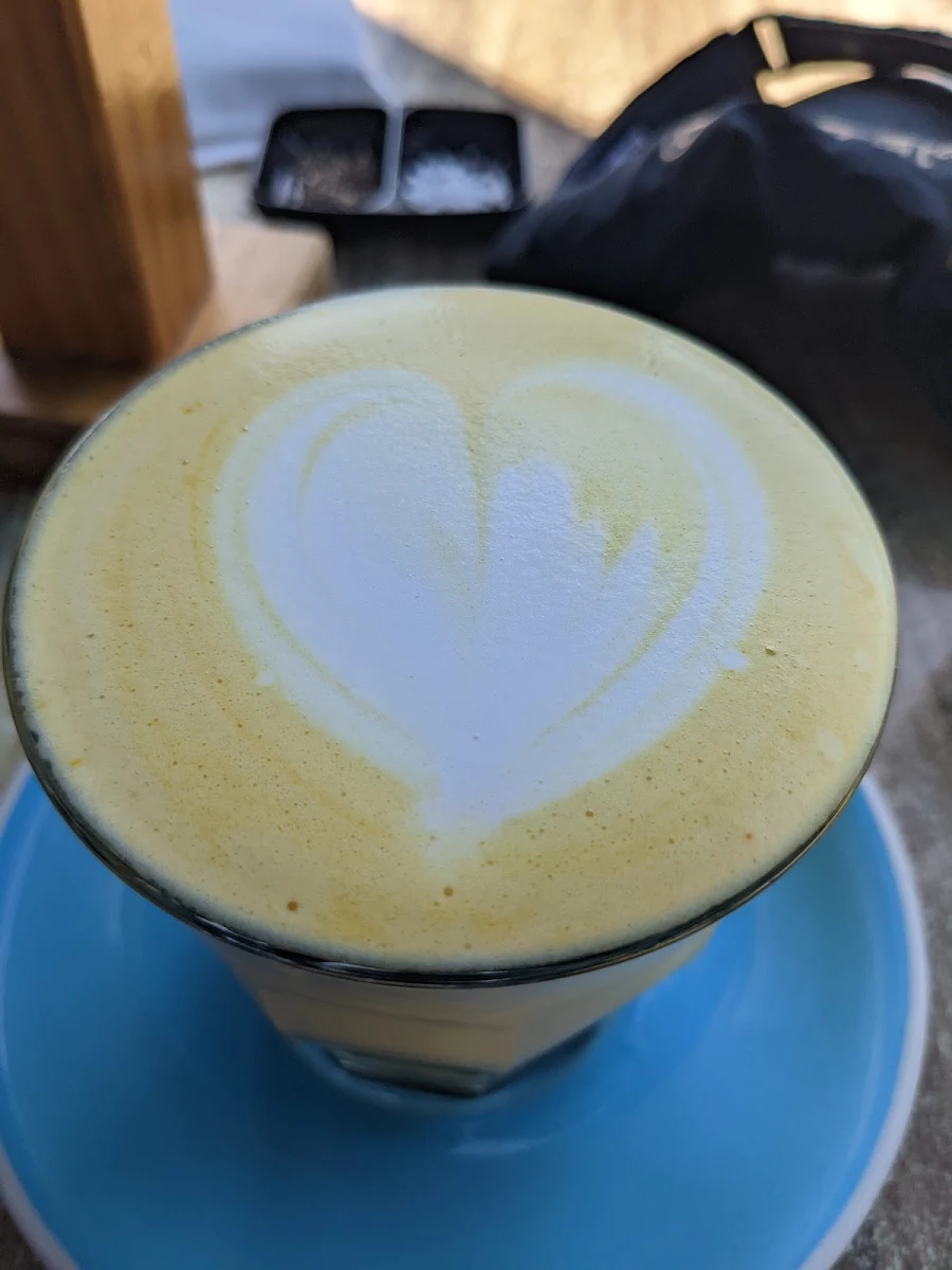 Tumeric Latte, Street Corner Espresso