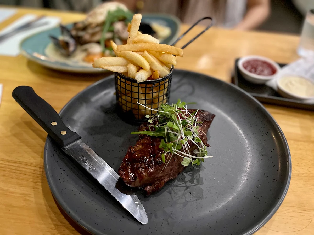 Steak with Sweet Potato Fries