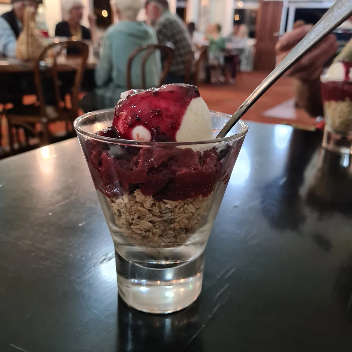 Rhubarb Crumble, Apollonian Hotel