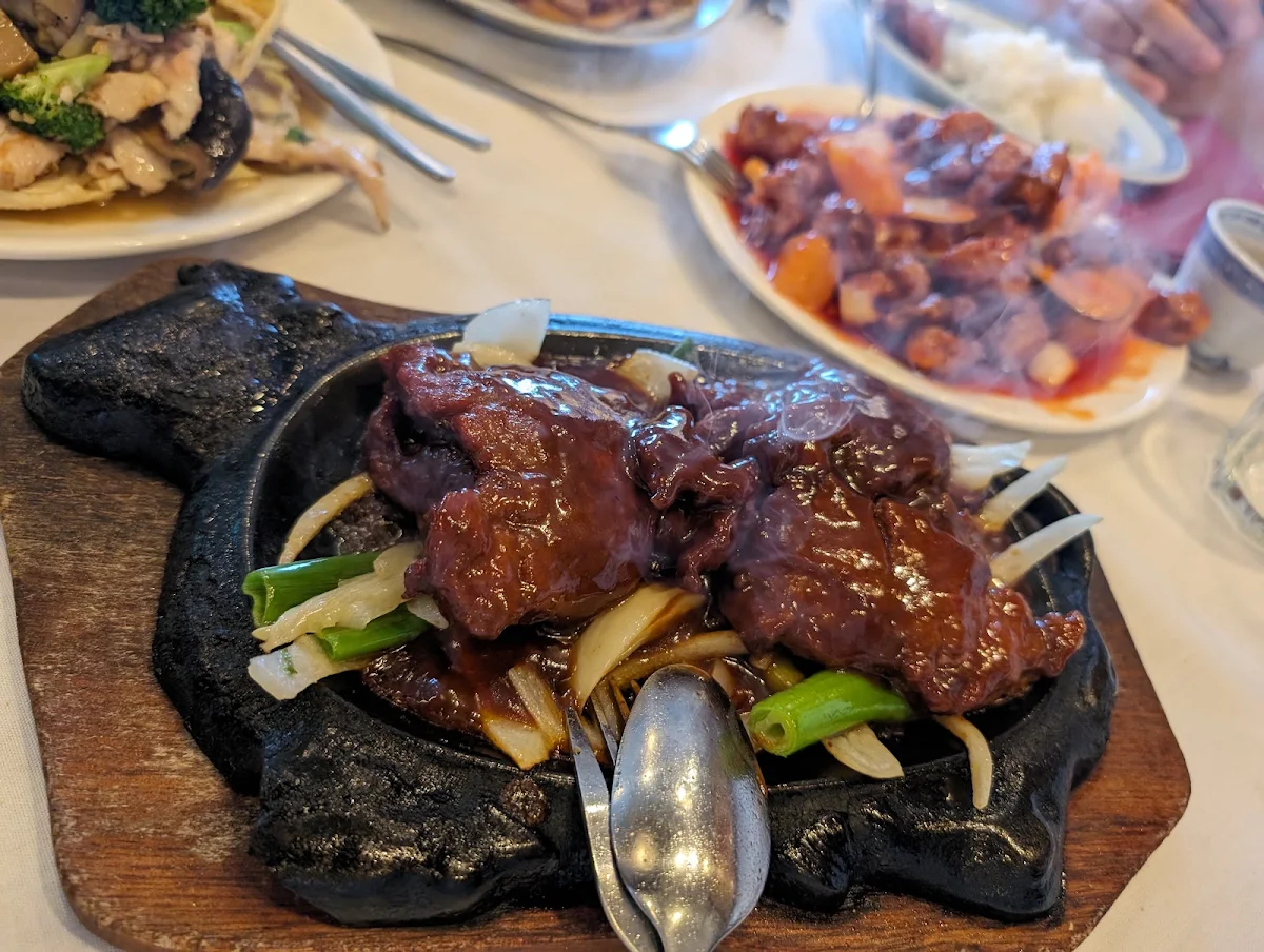 Sizzling Beef, Swan Lake Chinese Restaurant
