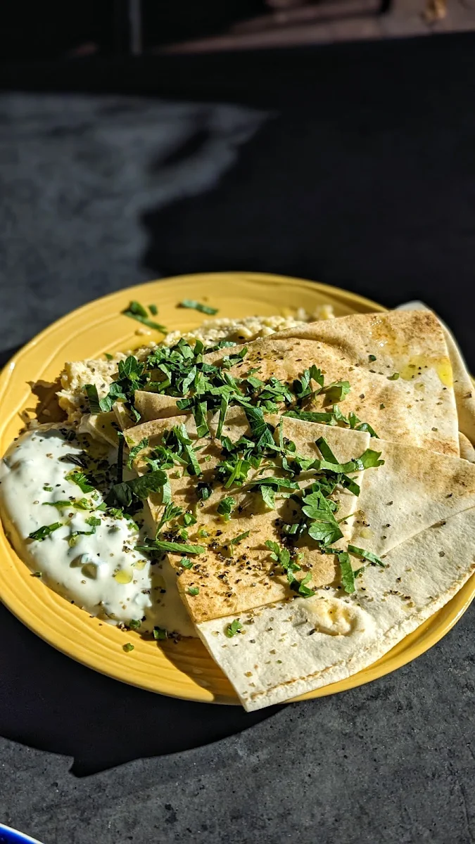 Flatbread with Dips, Lady of Ro