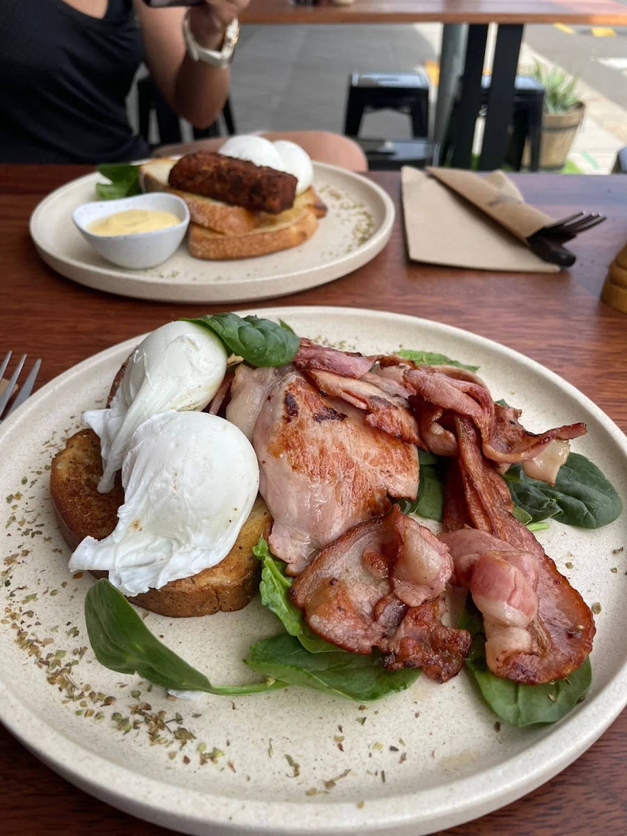 Poached Eggs and Bacon