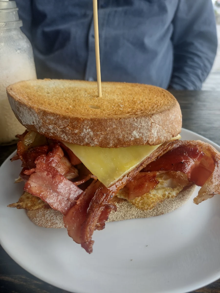 Bacon & Egg Sourdough Toasted Sandwich