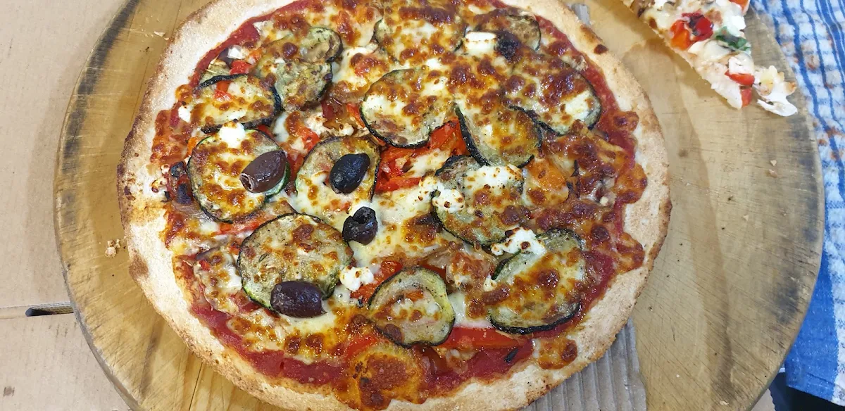 Grilled Eggplant Pizza