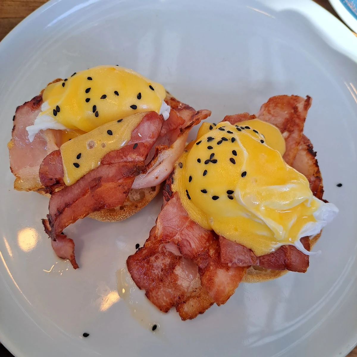 Eggs Benedict, Molten Toffee