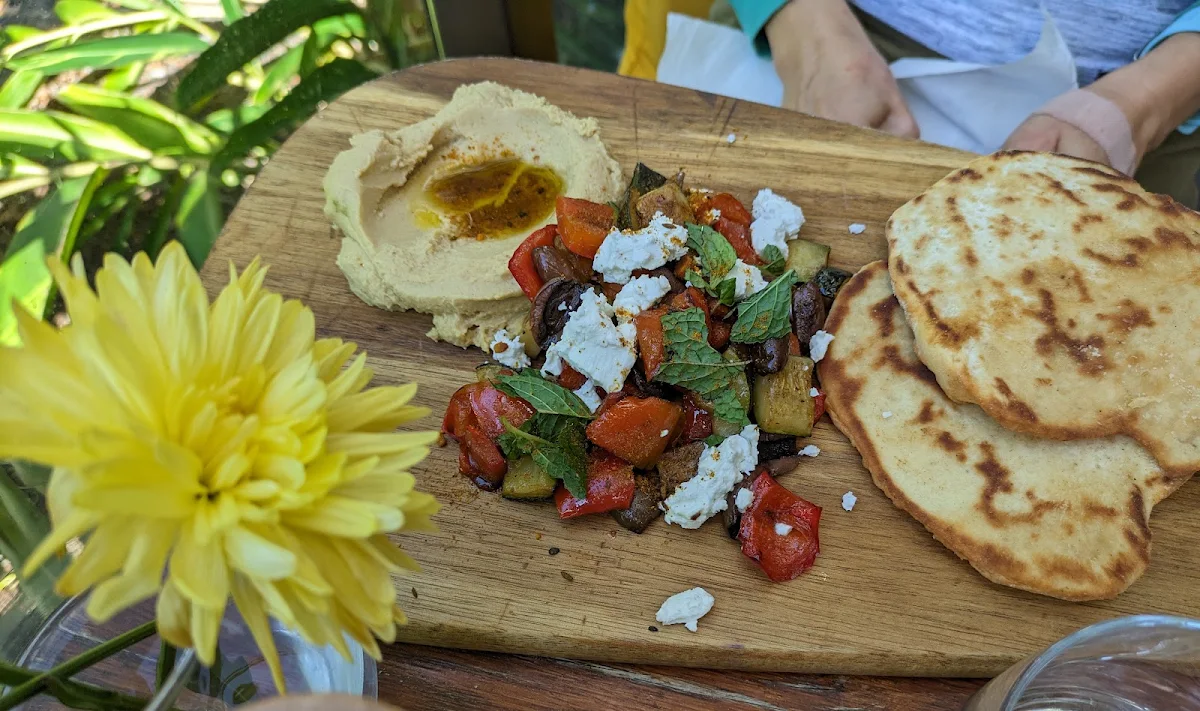 Mediterranean Grilled Flatbread, Molten Toffee