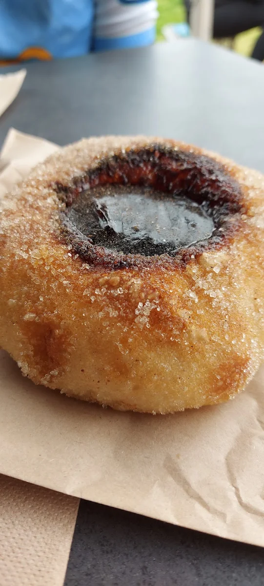 Baked Doughnut with Plum Jam