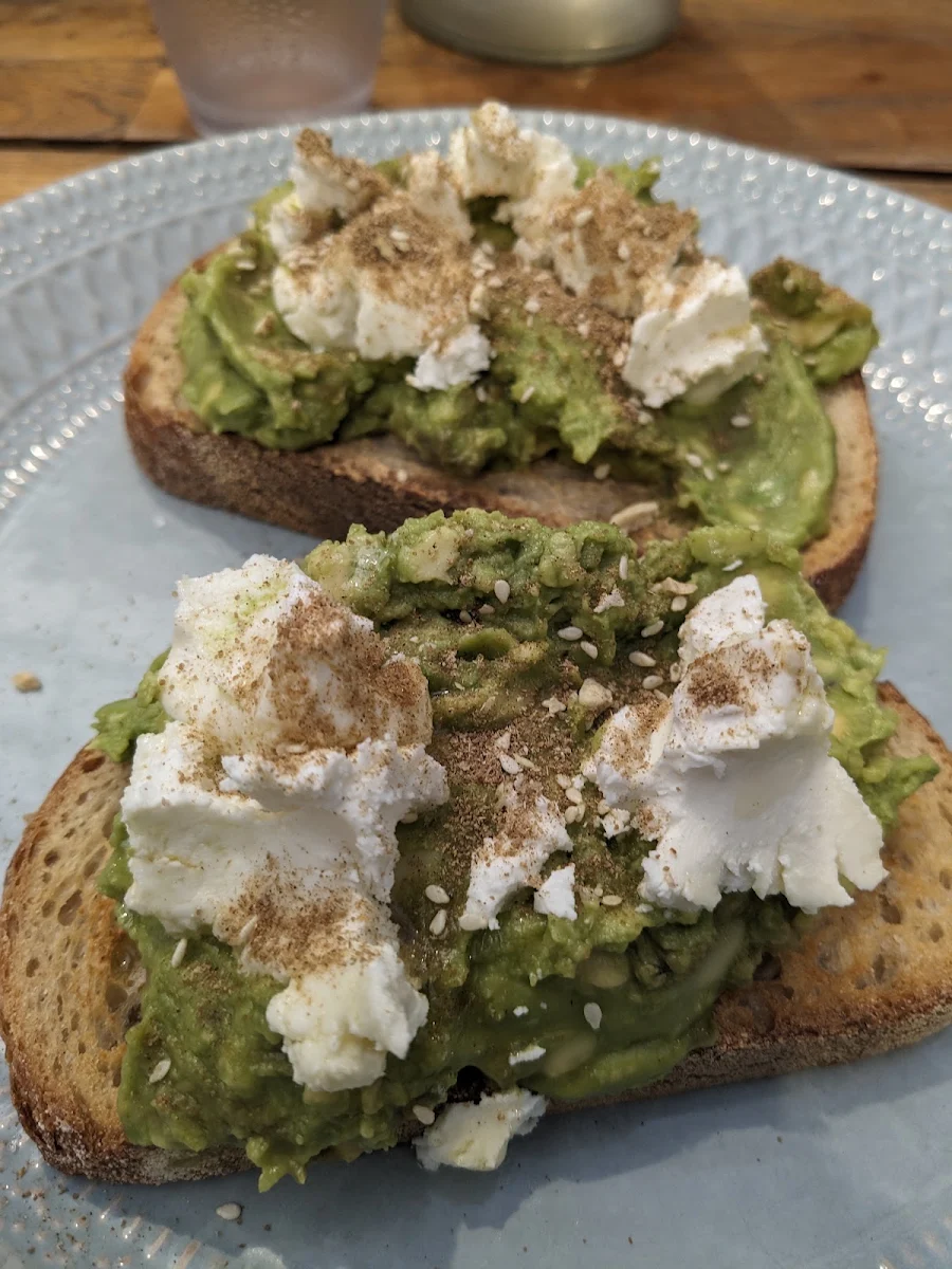 Avocado Feta Smashed Avocado Toast