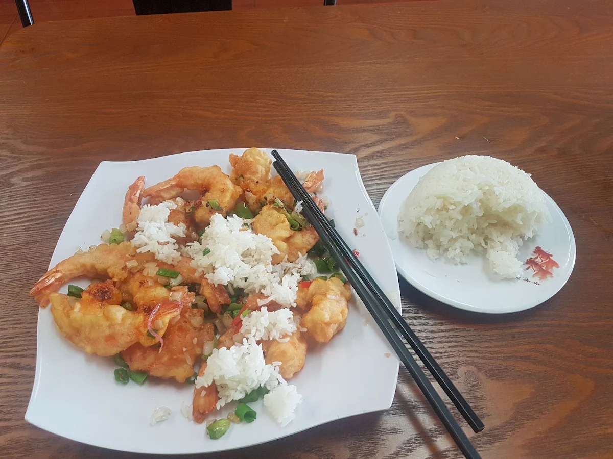 Fried Prawns with Rice and Fish Sauce