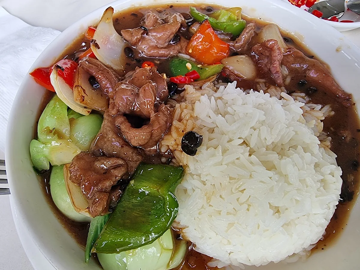 Beef & Black Bean Sauce & Rice
