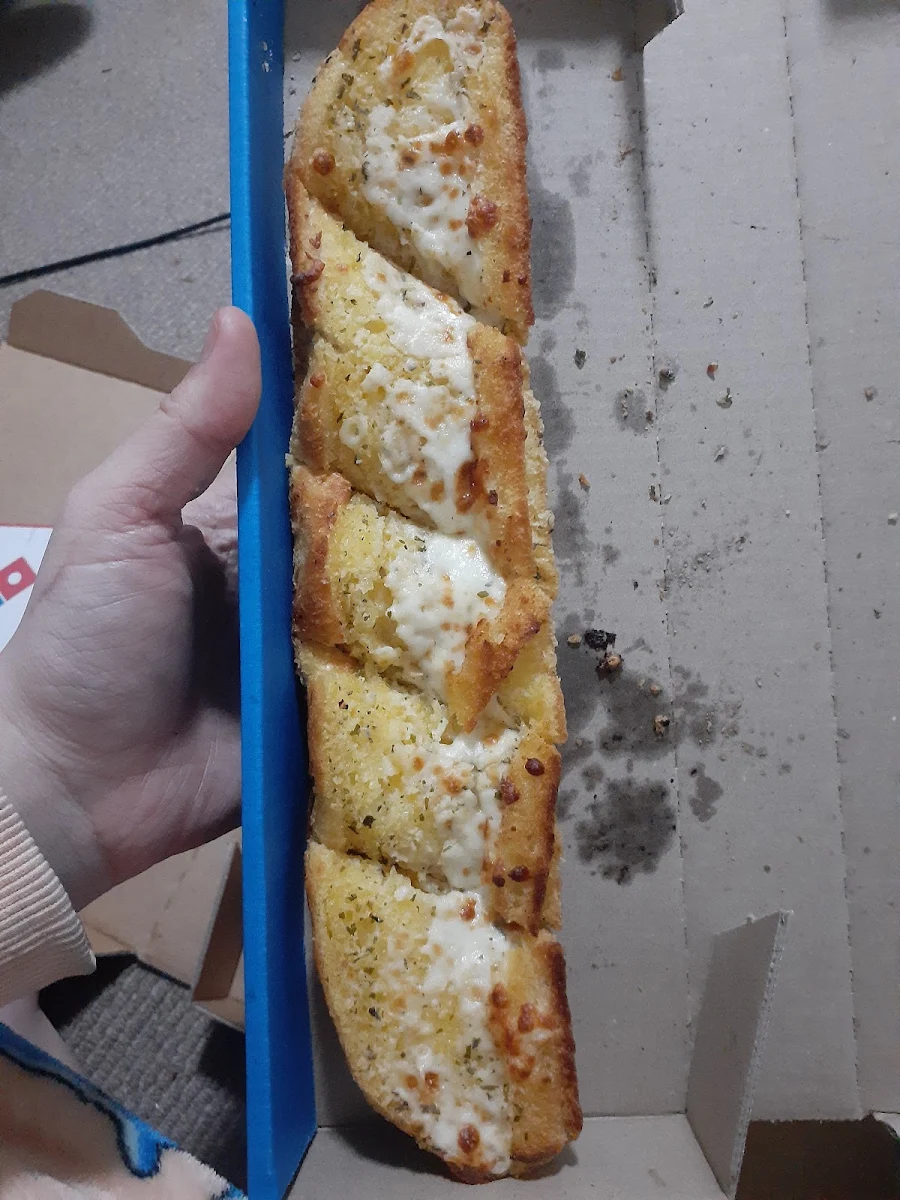 Cheesy Garlic Bread, Domino's Pizza Sunshine