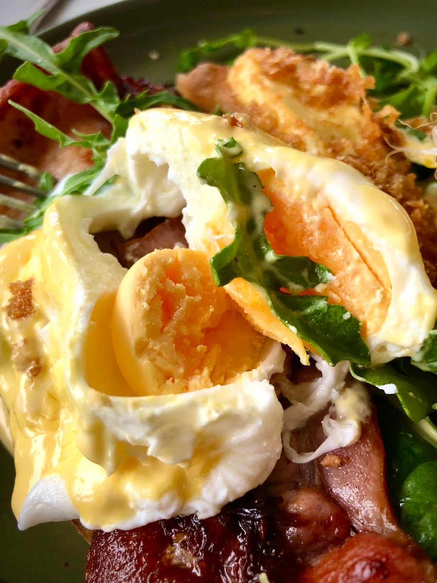 Over Cooked Poached Eggs, Quality Coffee
