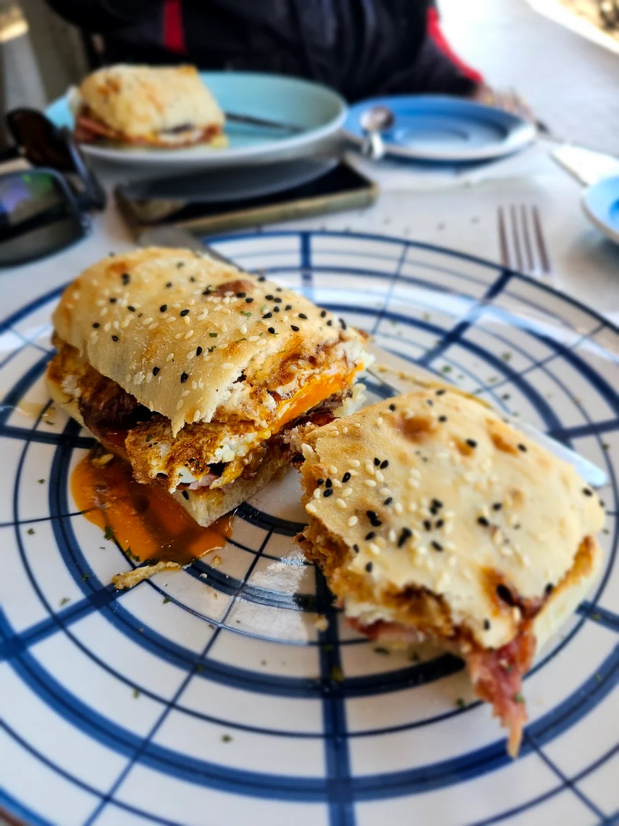 Egg and Bacon Roll