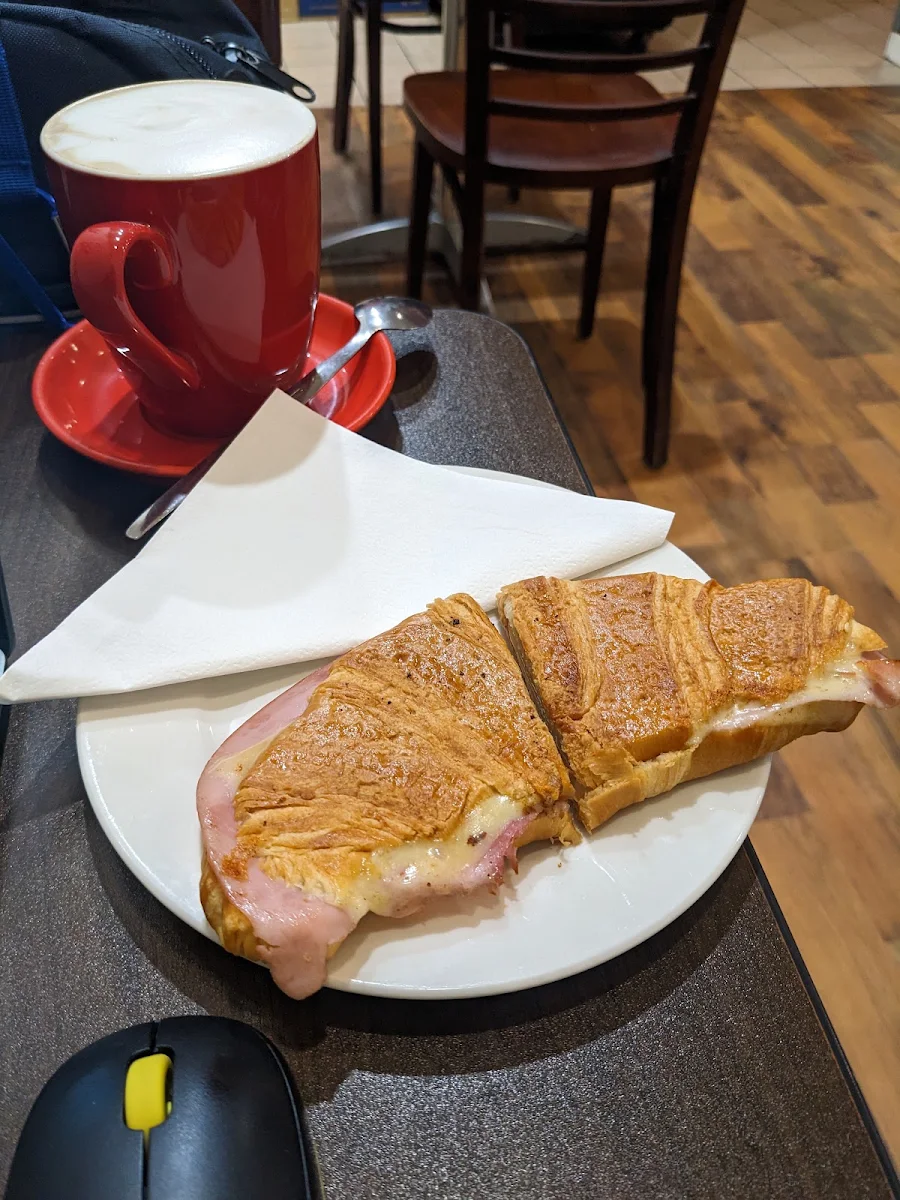 Toasted Ham and Cheese Croissant