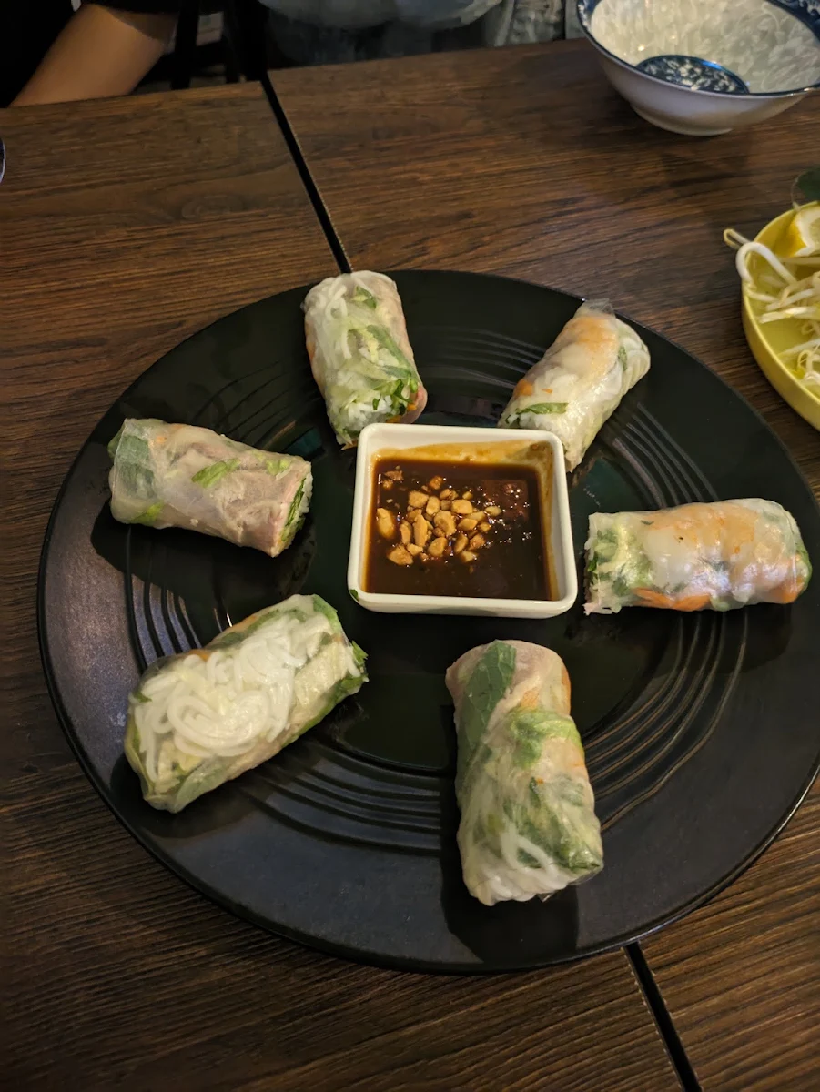 Served with Spring Rolls, Hanoi on King Newtown