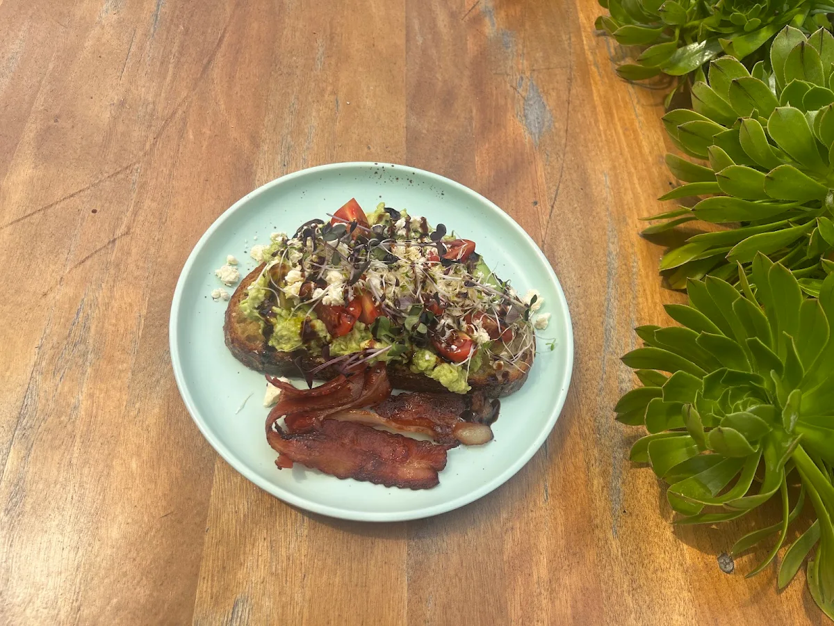 Avo Toast with Bacon