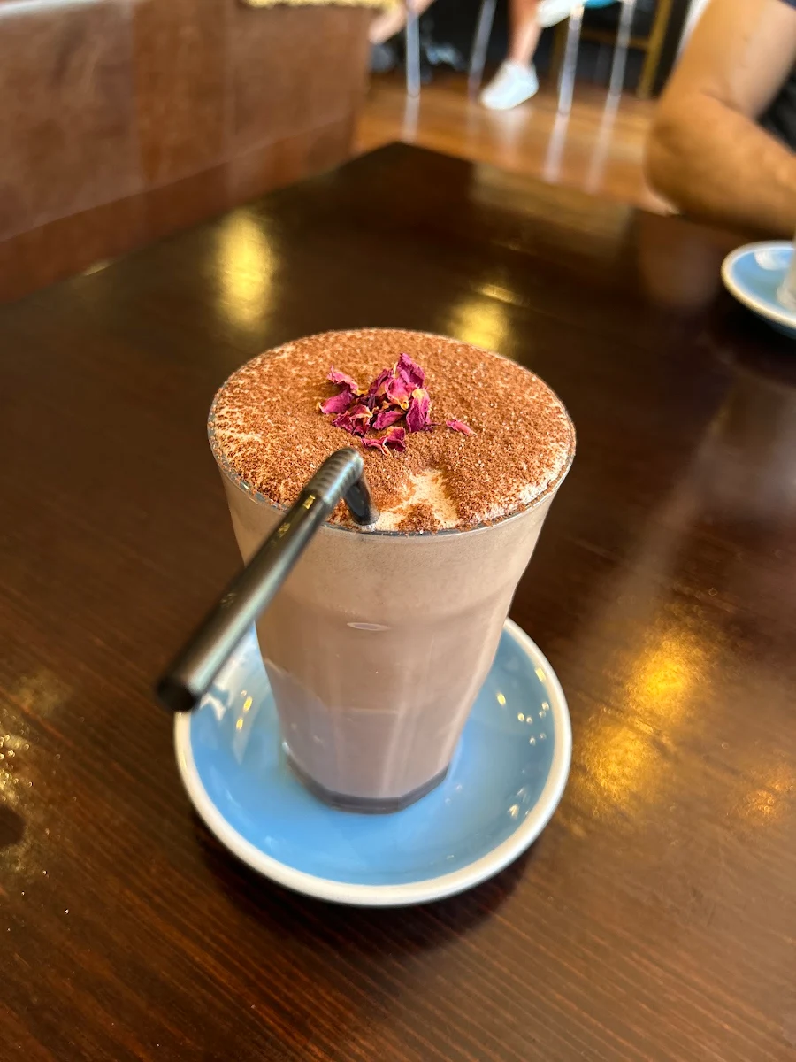 Iced Chocolate with a Splash of Vanilla