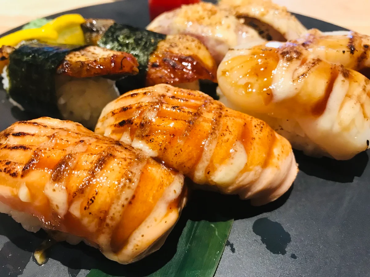Salmon and Scallop Nigiri