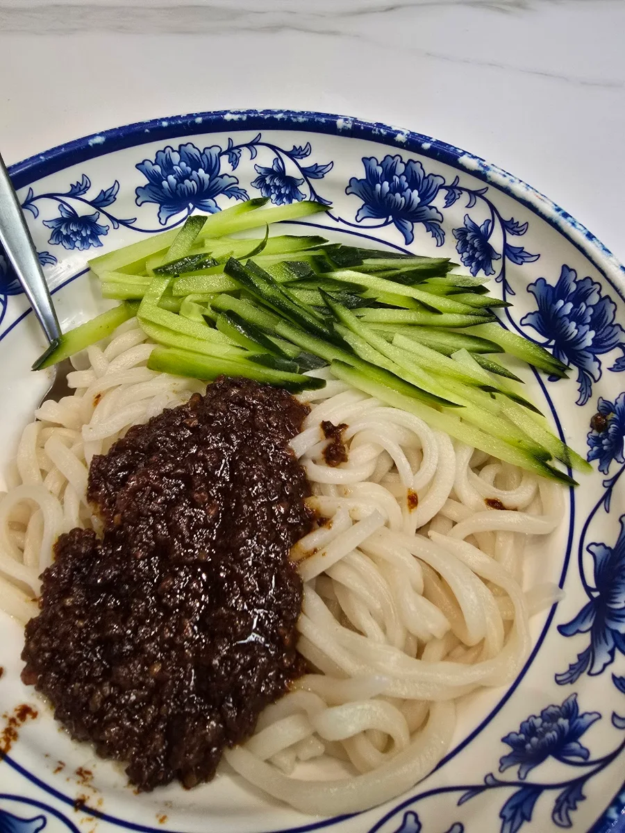 Northeast China Rice Noodle with Cucumber Sesame Sauce