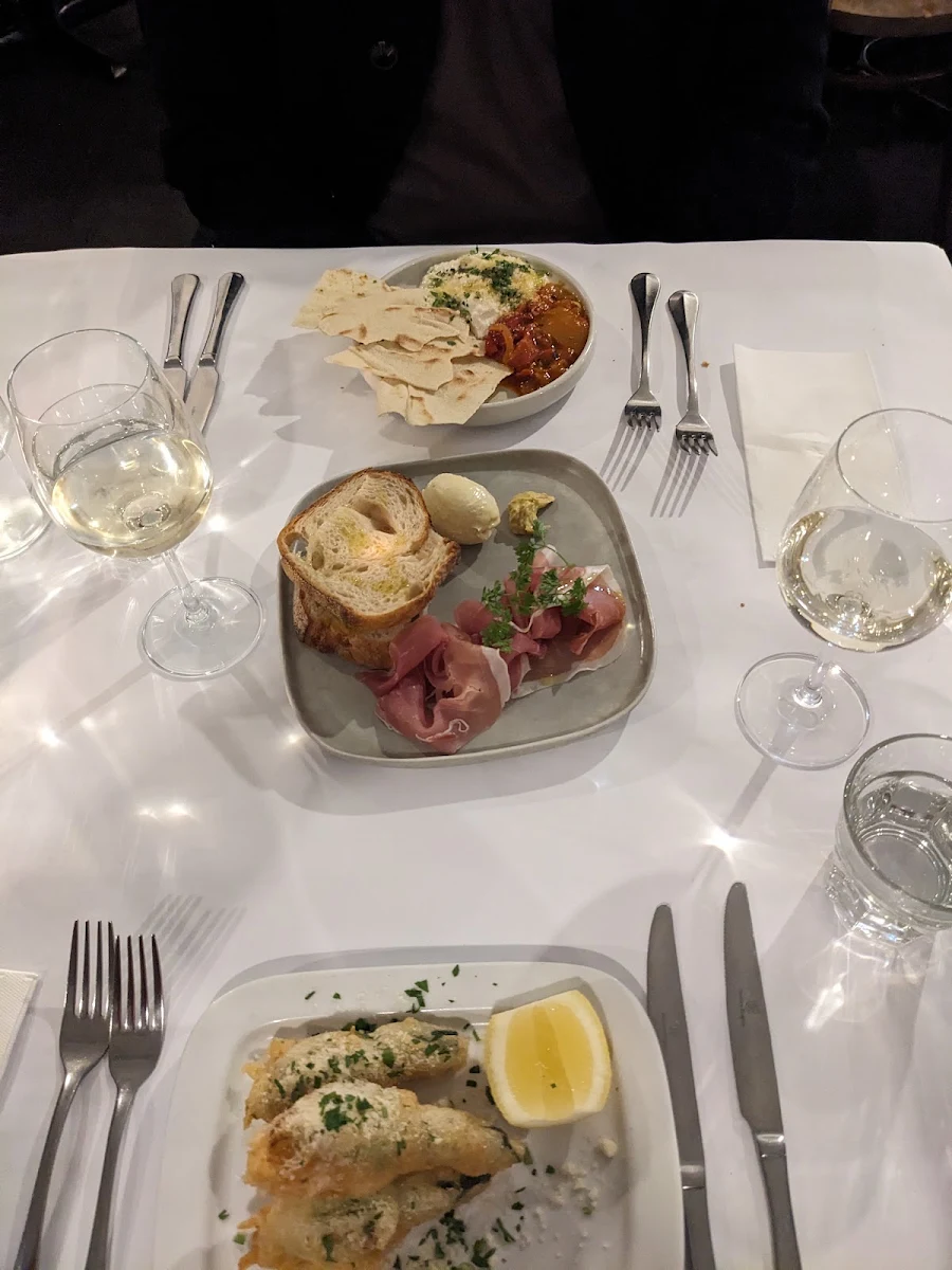 Baked Burrata Parma Ham Zucchini Flowers