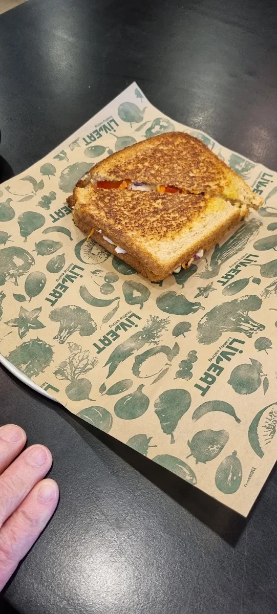 Toastie with Chicken Bacon Capsicum Aioli