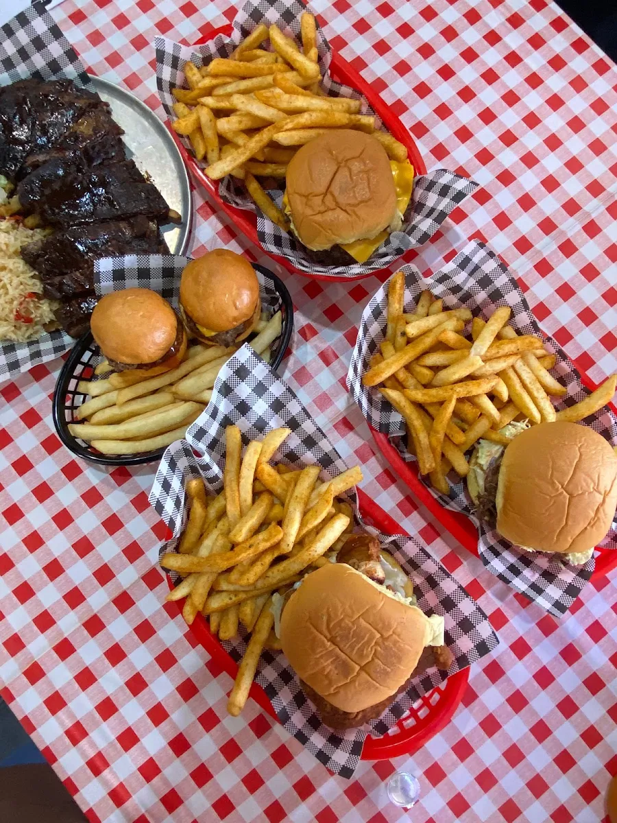 Whole Lamb Ribs Cheeseburger Sliders and Chips & Bert of Nashville