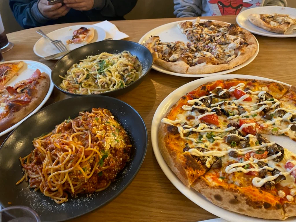 Variety of Oven Pizza and Pasta