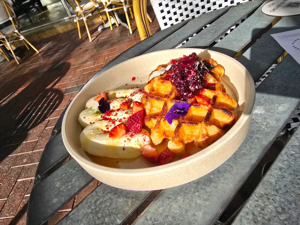 Waffles, The Lion Hotel