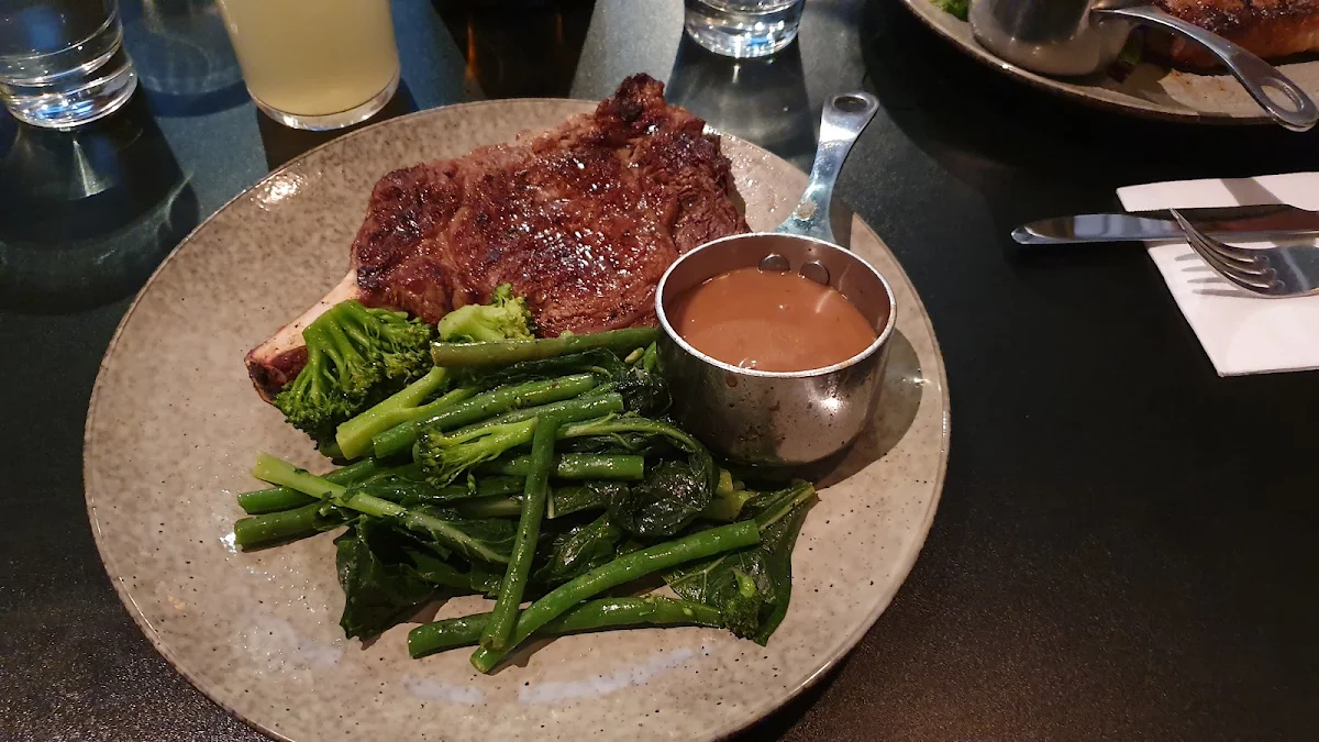 Rib Eye with Mushroom Sauce