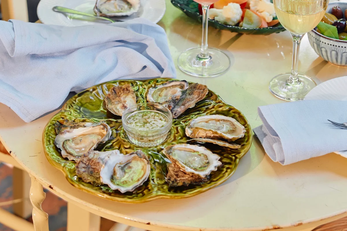 Freshly Shucked Appellation Oysters Cucumber Dressing