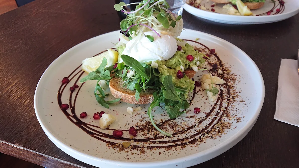 Smashed Avocado, Bean & Base Cafe Bar Woodfired Pizza