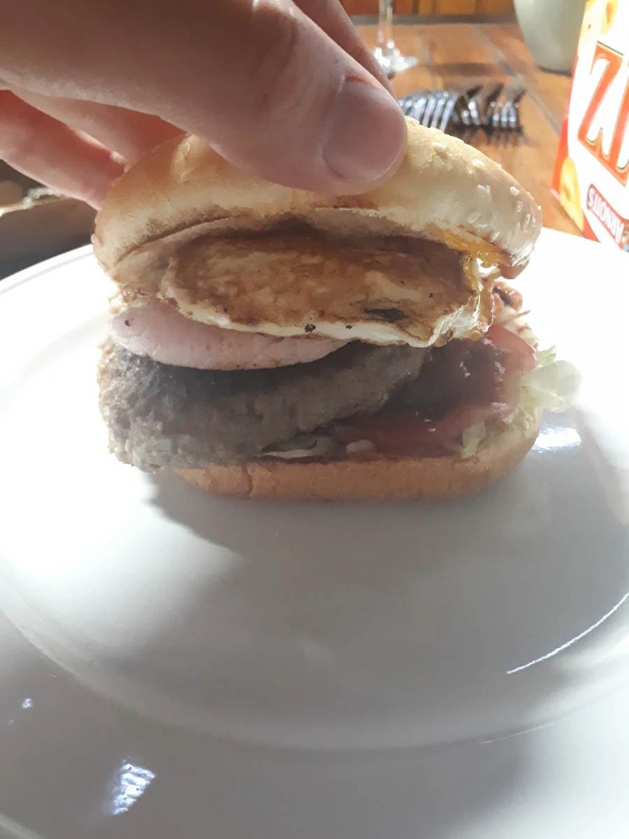 Beef Burger with the Lot