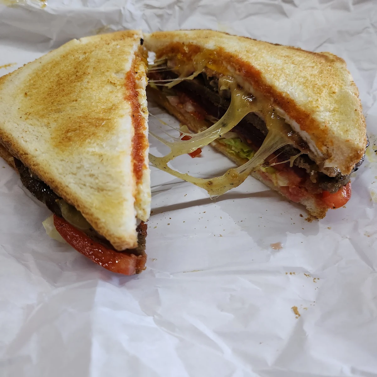 Steak Sandwich with the Lot