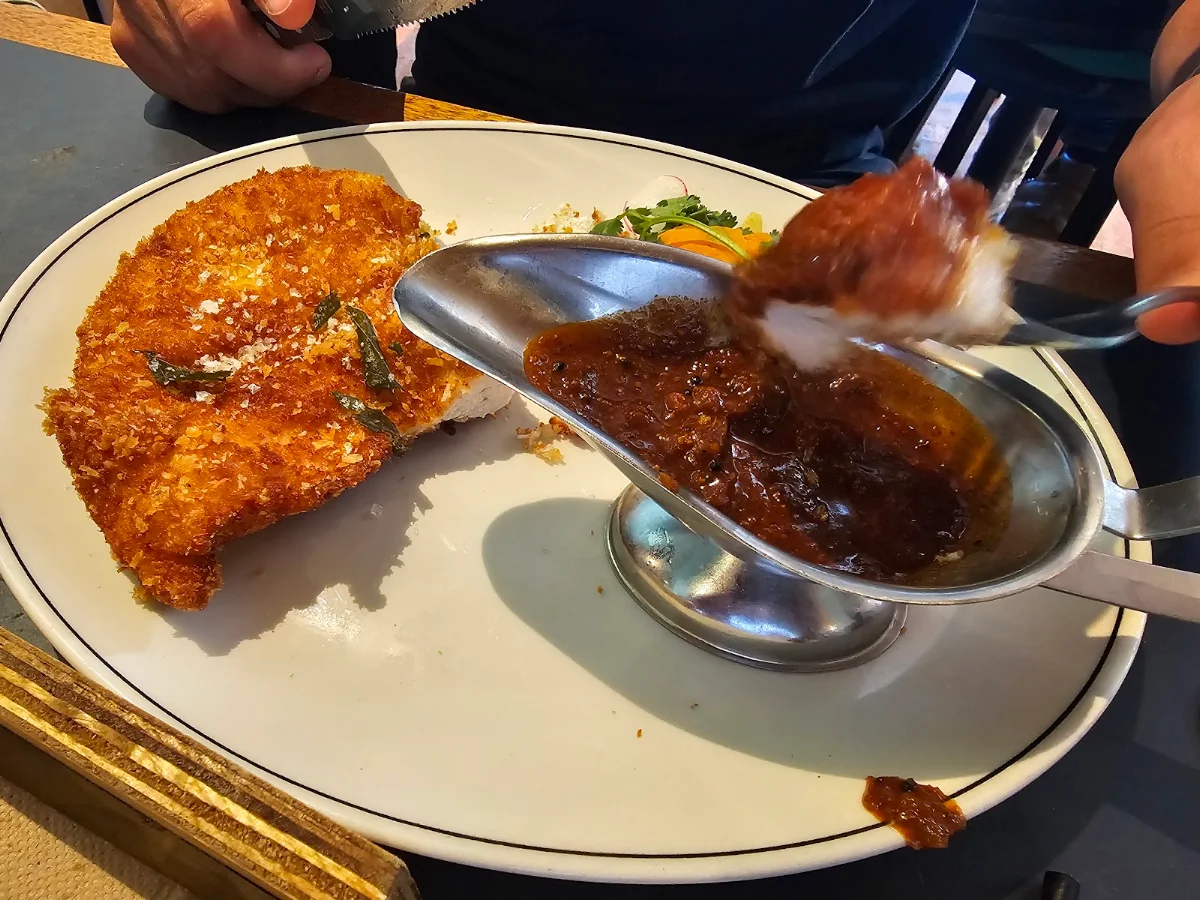 Chicken Schnitzel Spicy Korean Sauce