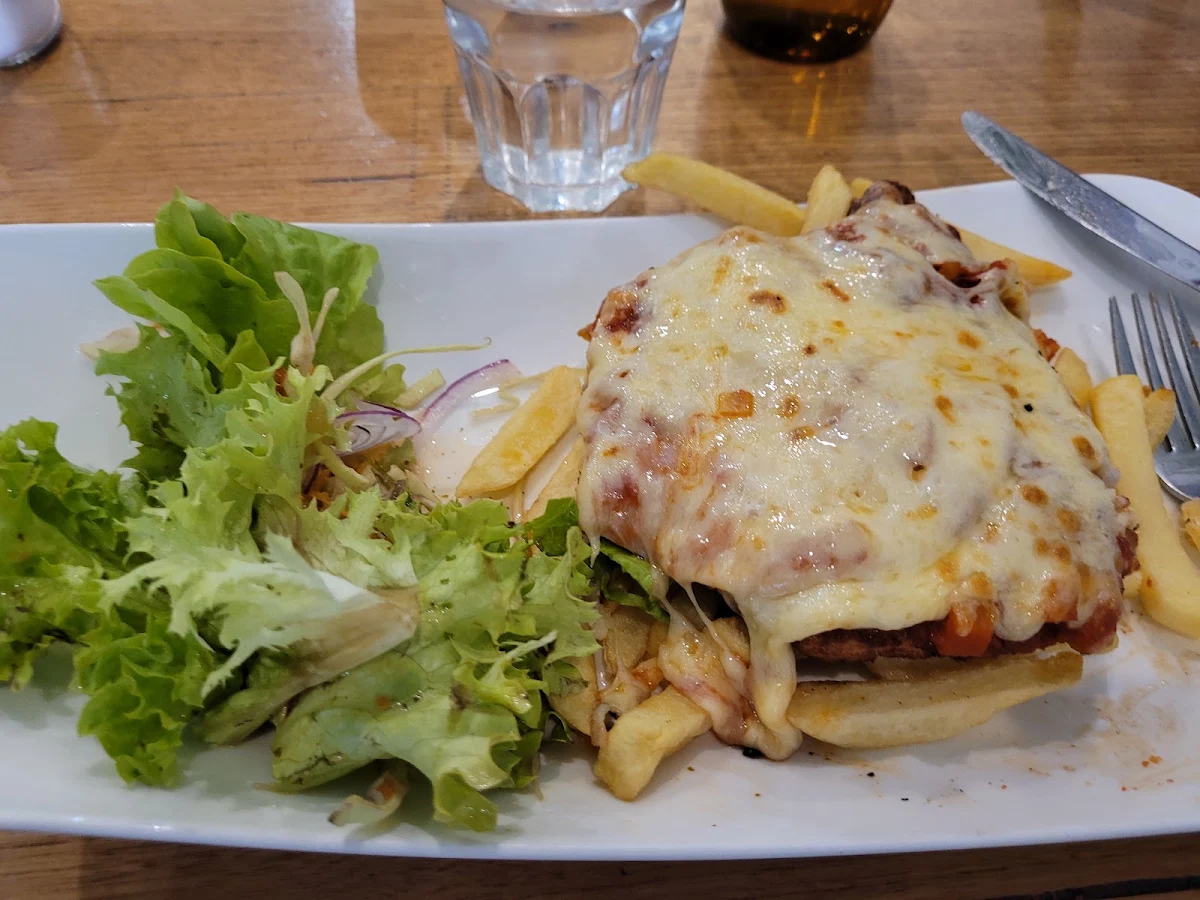 Chicken Parma, Three Locals Cafe, Fairfield