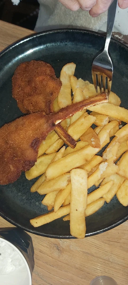 Chicken Schnitzel & Chips and Gravy