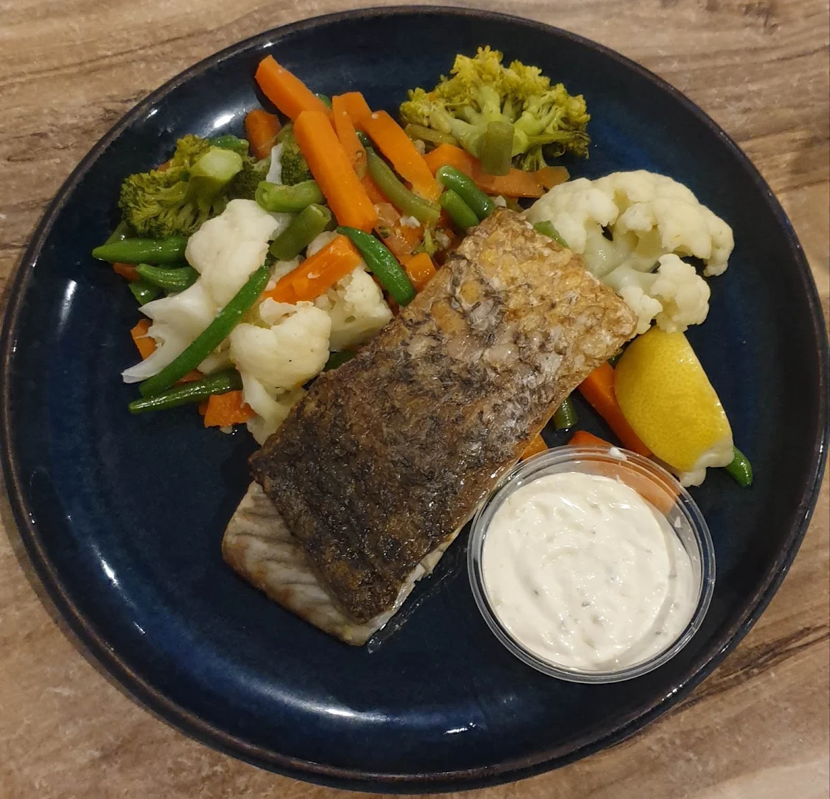 Grilled Barramindi with Fresh Steamed Veggies