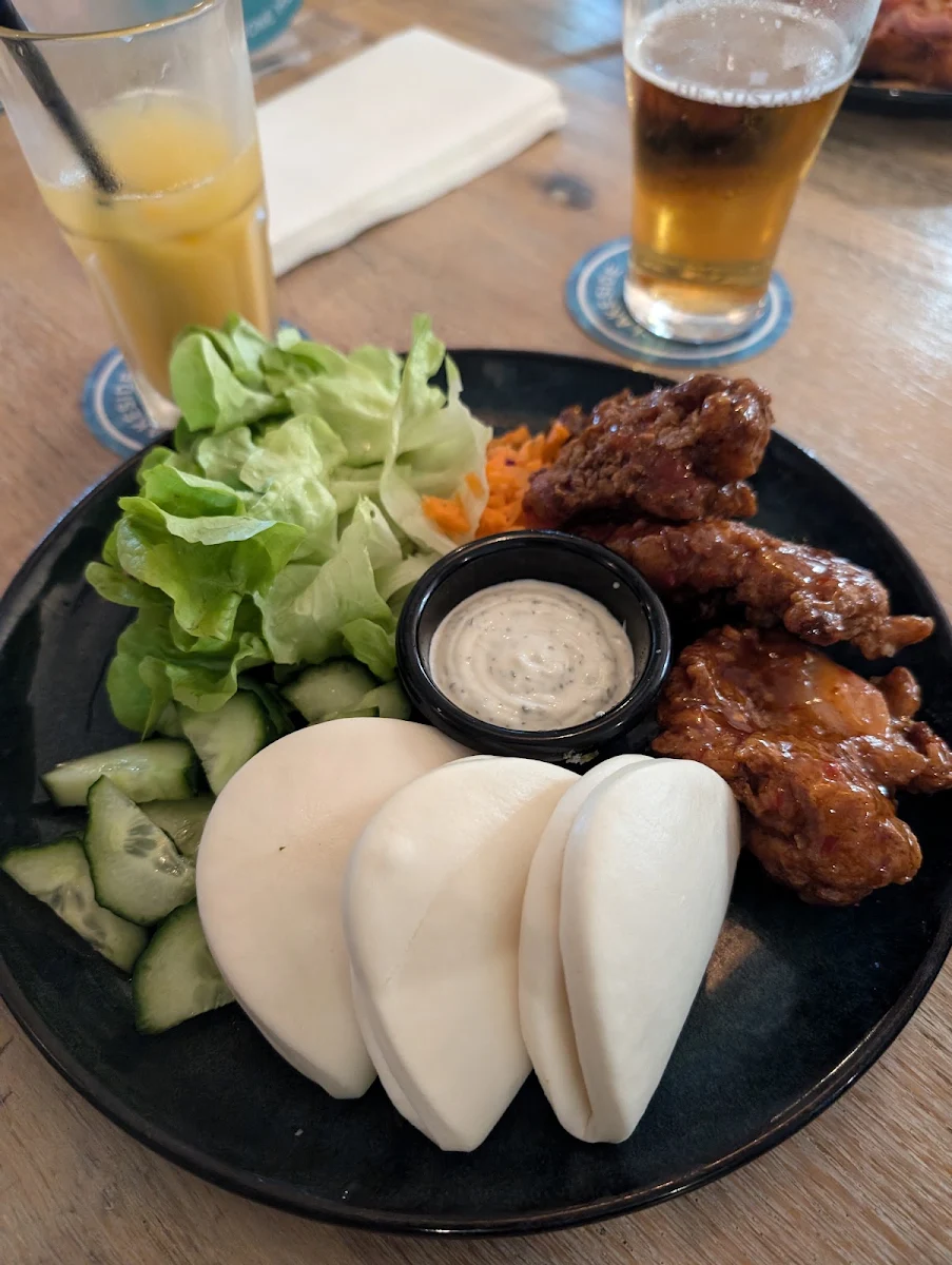 Korean Chicken Bao Buns