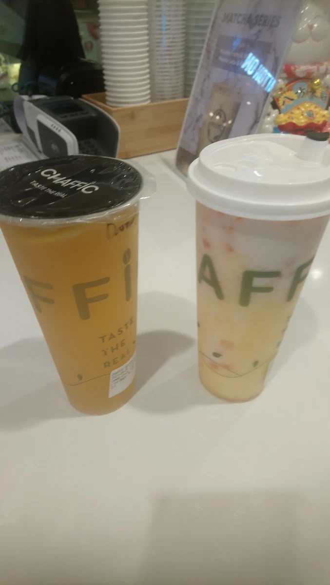Lemon Craze Green Tea Left Mango Coconut Right