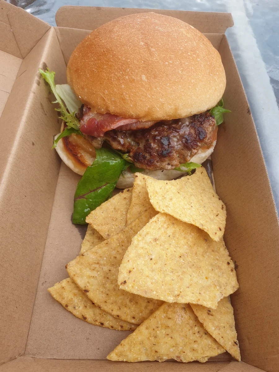 Beef Burger, The Picnic Basket Café