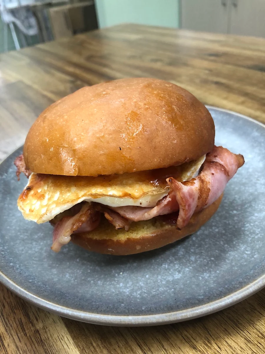 Egg & Bacon Roll, Pagey’s Cafe
