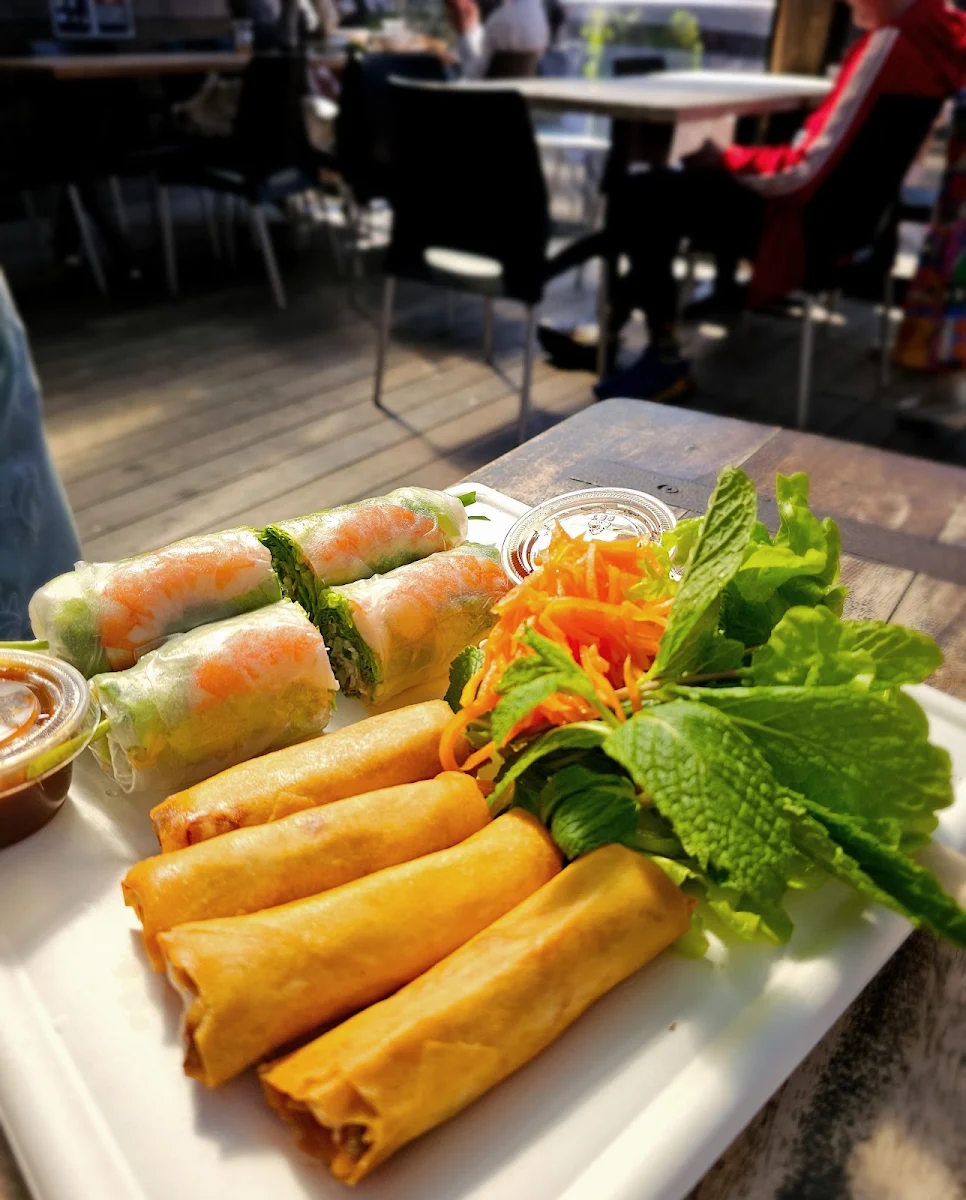 Spring Rolls & Rice, Ms Pho Canteen