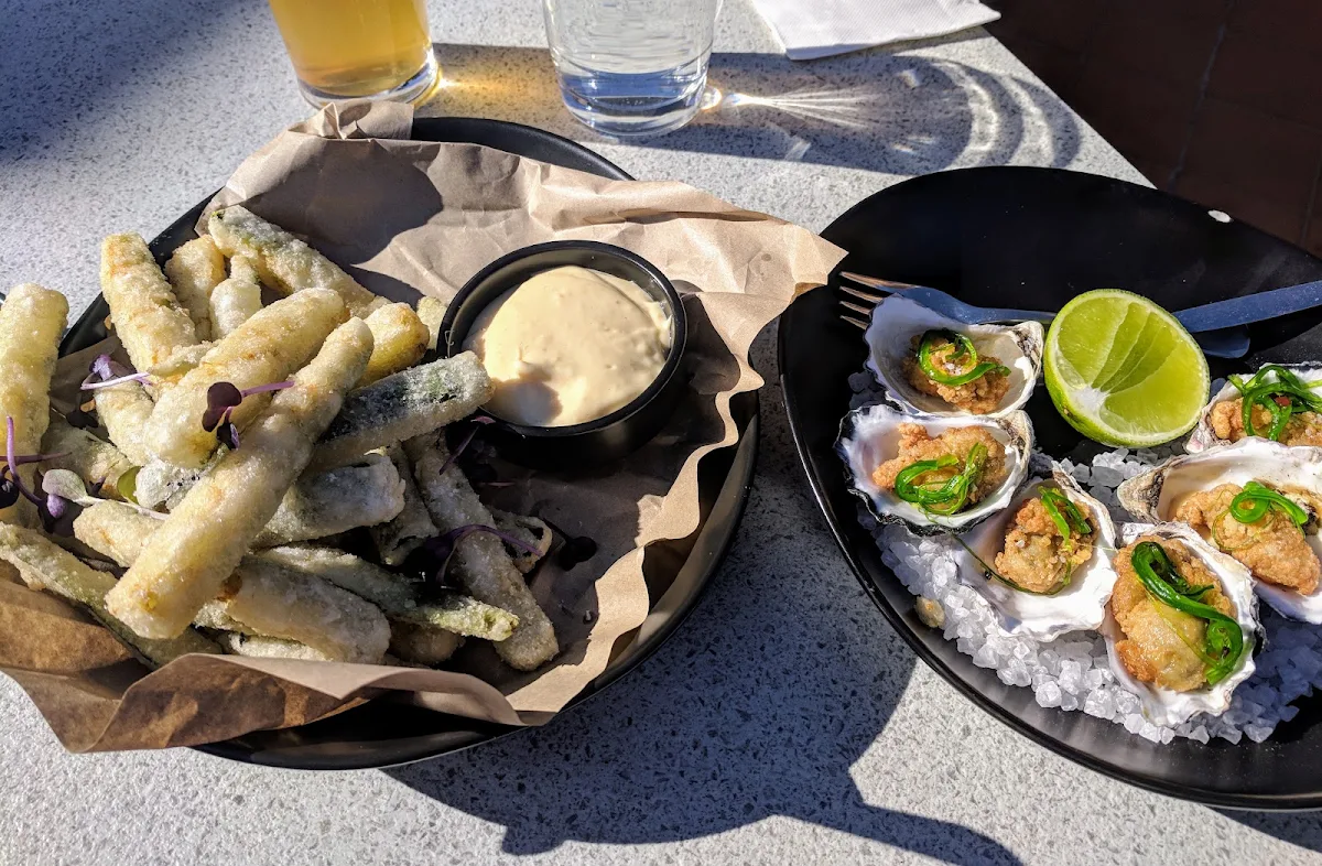 Handcut Zucchini Frites & Tempura Fried Oysters