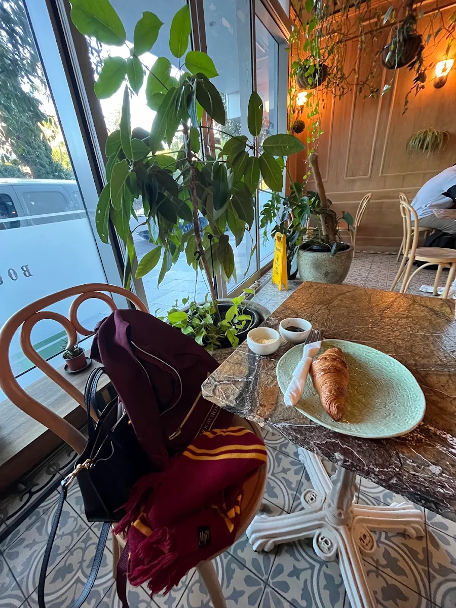 Croissant with Jam and Butter