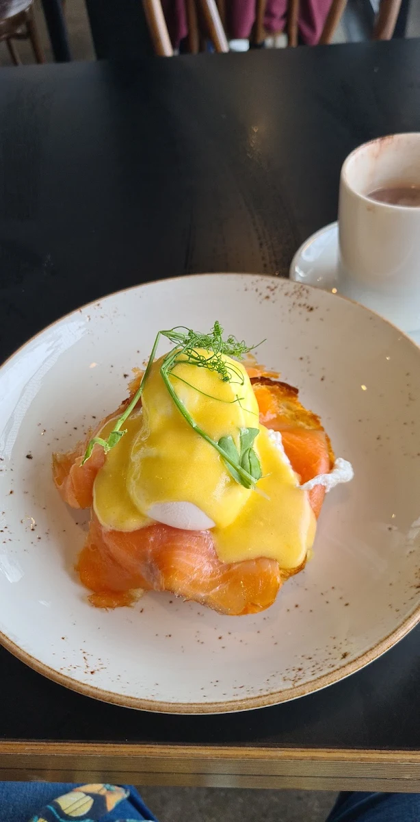 Eggs Benedict on a Croissant