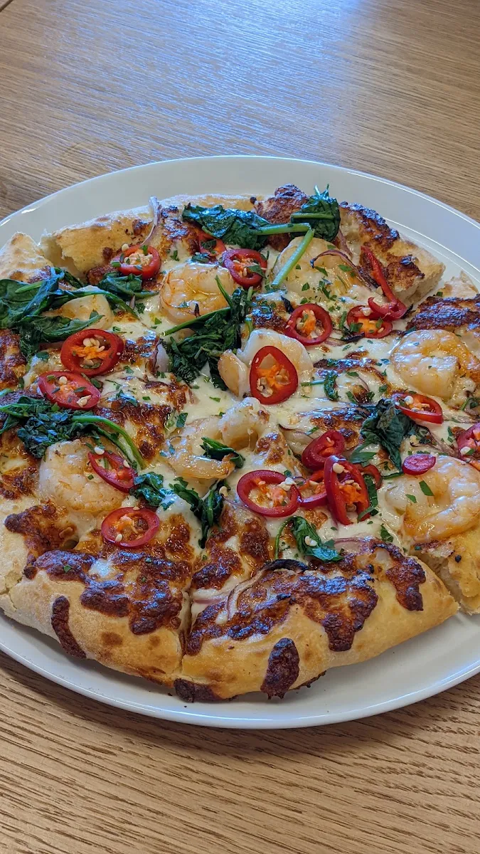 Garlic Prawns Pizza
