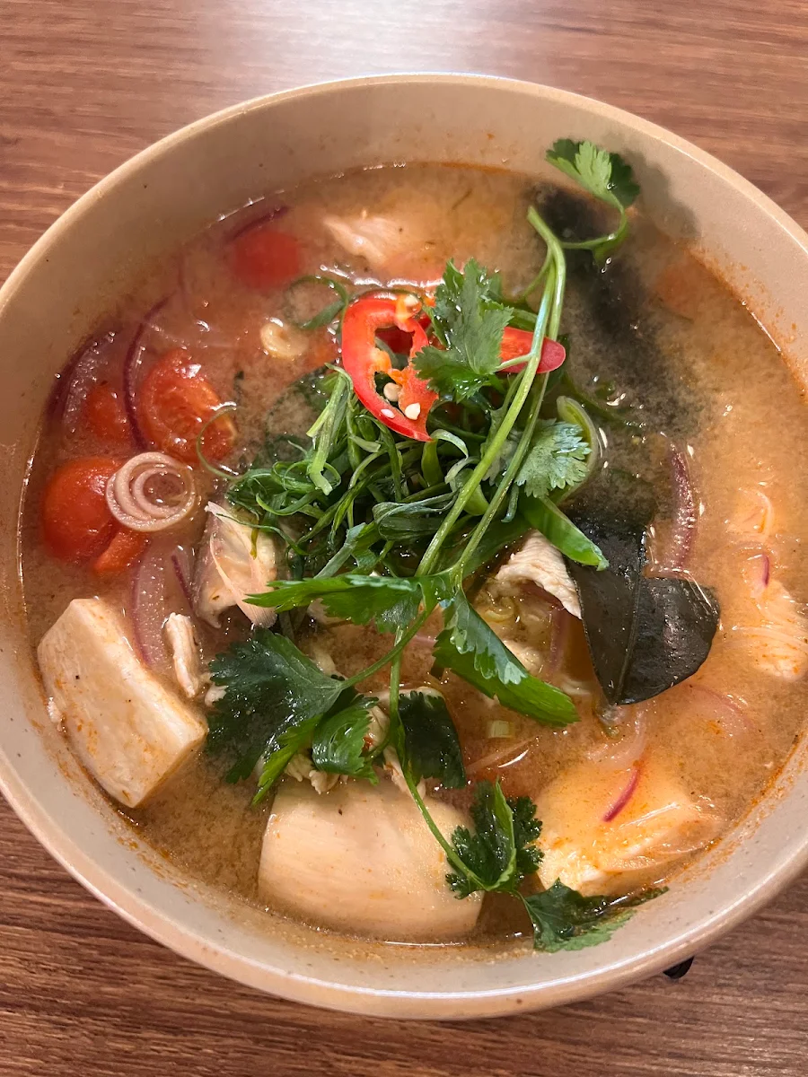 Silken Tofu in Lemongrass Chilli Broth