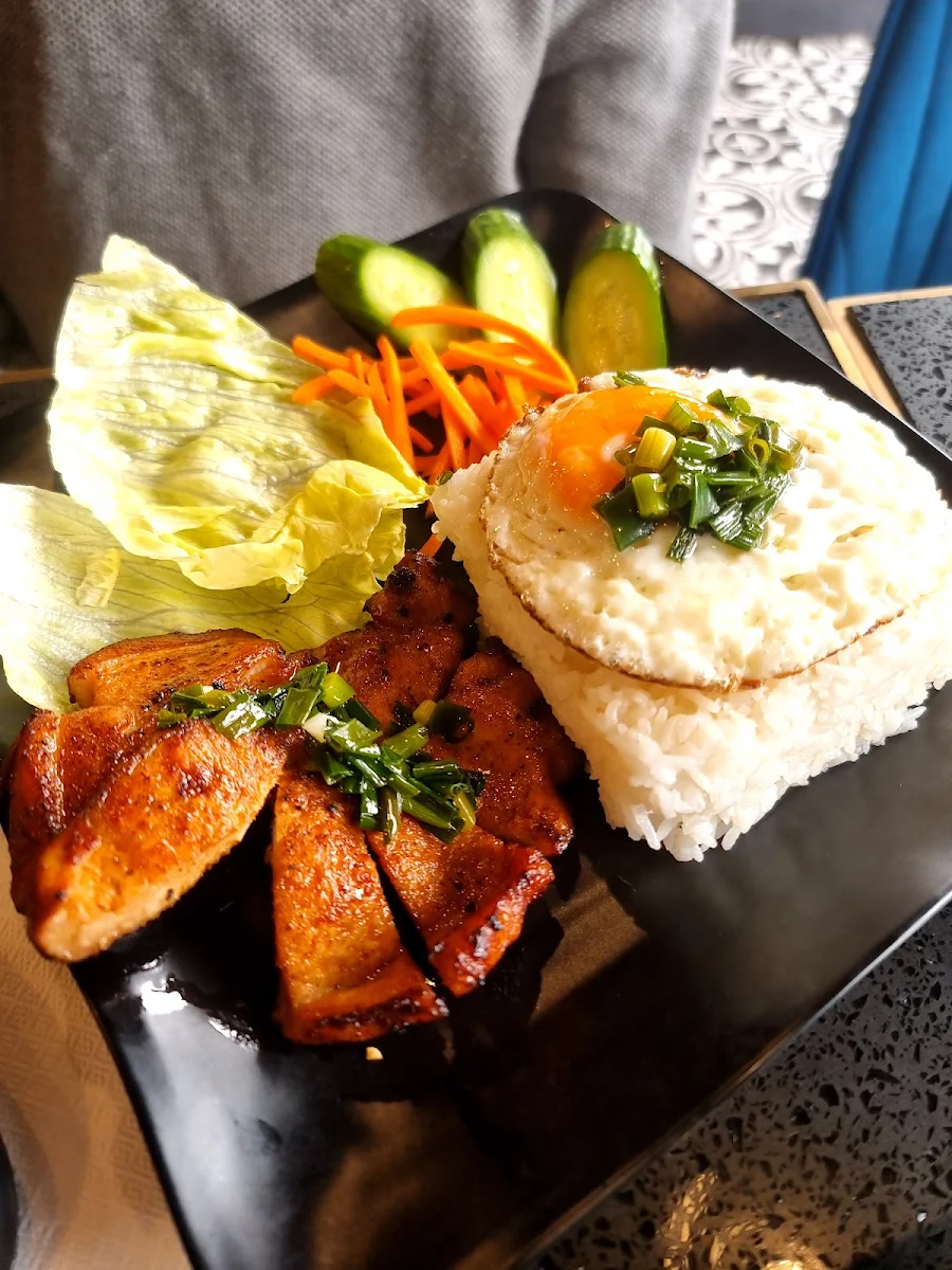 Grilled Pork with Rice